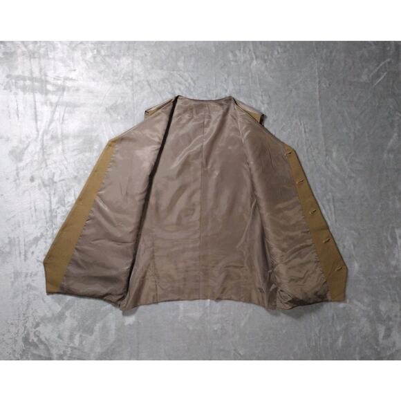 Mens Custom Tailor 3 Piece Suit Brown Tan Size 42 Academia Old Money Classic - Picture 10 of 16